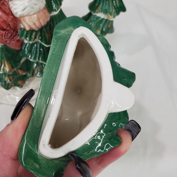 Vintage Large Water Pitcher 9" Fitz & Floyd Santa OLD FASHIONED XMAS 1990 - Picture 8 of 15